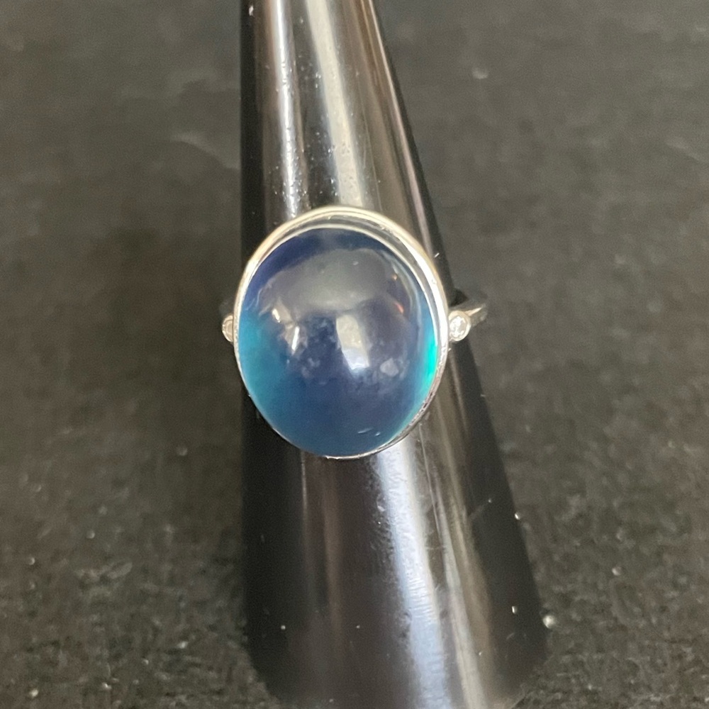 Aquamarine and 925 Sterling silver Gemstone  Ring